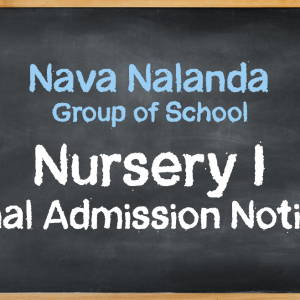 Nursery I Final Admission Notice